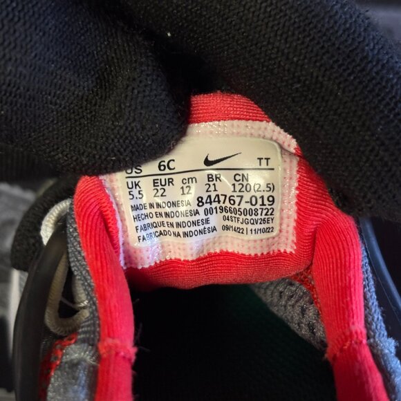 Nike Presto Cool Grey Crimson Toddler Baby Nike Shoes Size 6C - Picture 4 of 5